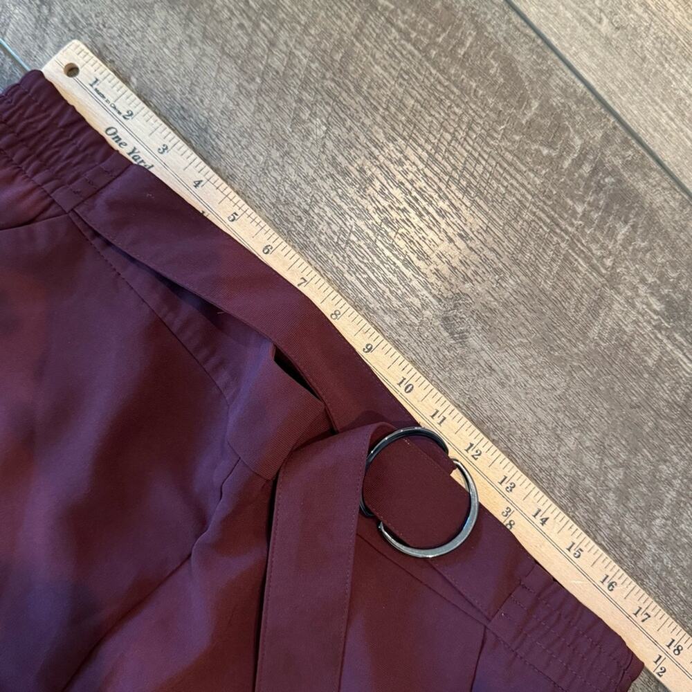 NWT Ann Taylor Factory Wide Leg Crop Trouser Eggplant Pant Size 14 - Picture 5 of 8